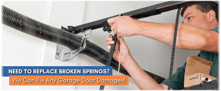 Broken Garage Door Spring Kettering OH